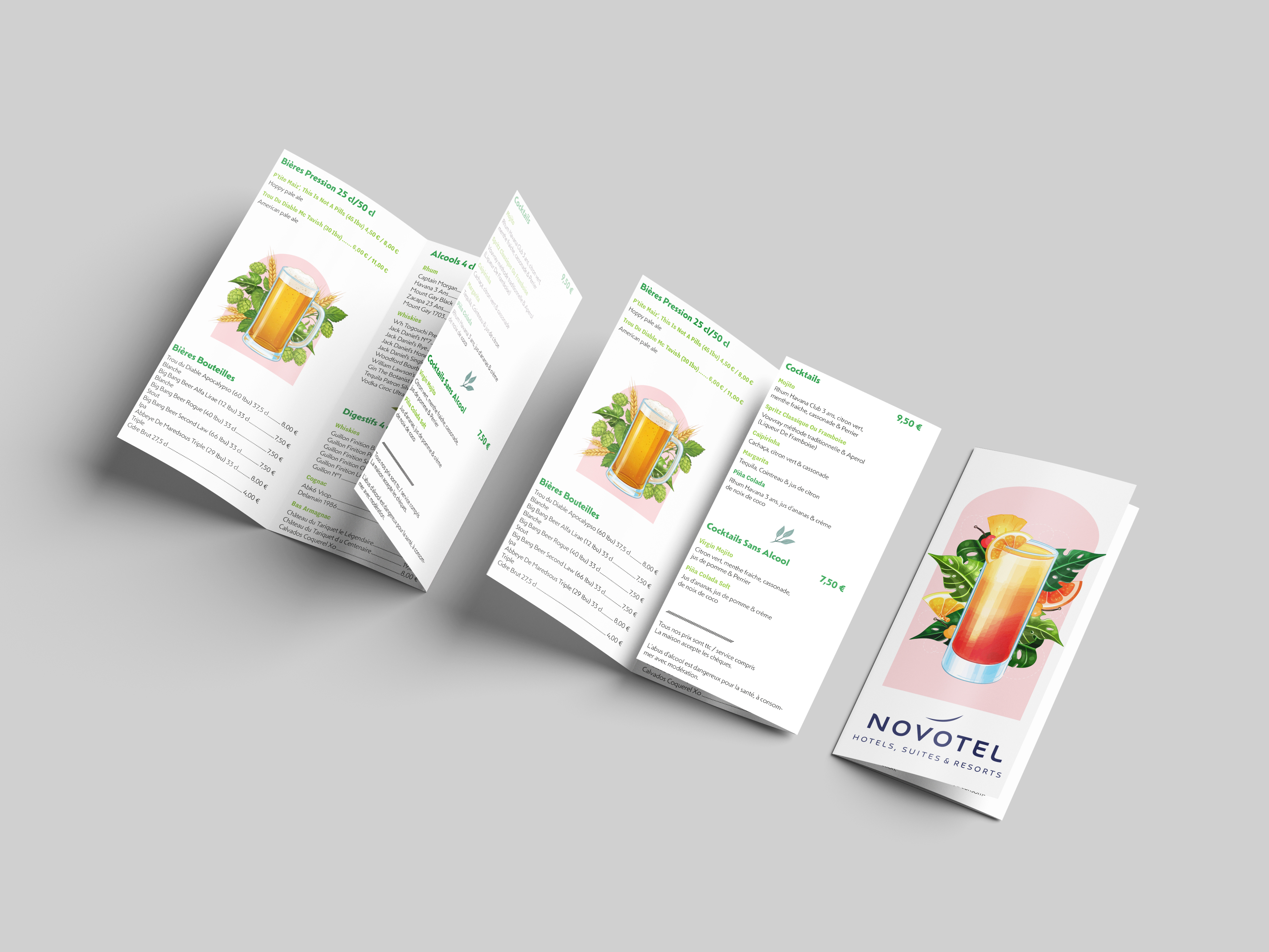 Design Print - Menu & Carte de Bar à Cocktails