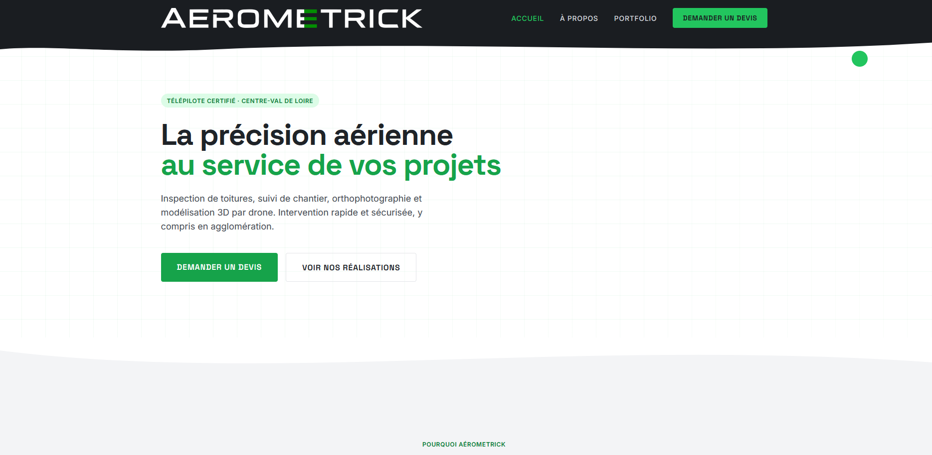 Aérometrick — Site Vitrine